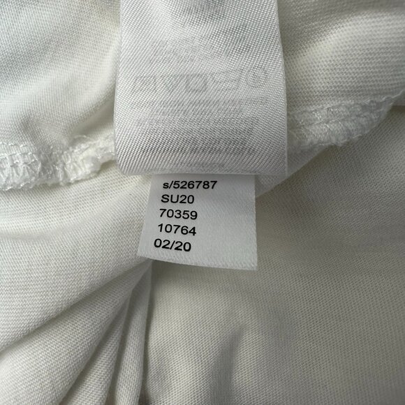 NWOT Ann Taylor Women's‎ Scoop Neck Pima Cotton Short Sleeve Tee, Size L, White - Picture 8 of 9